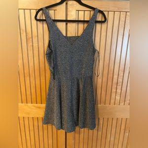 Glitter silver romper